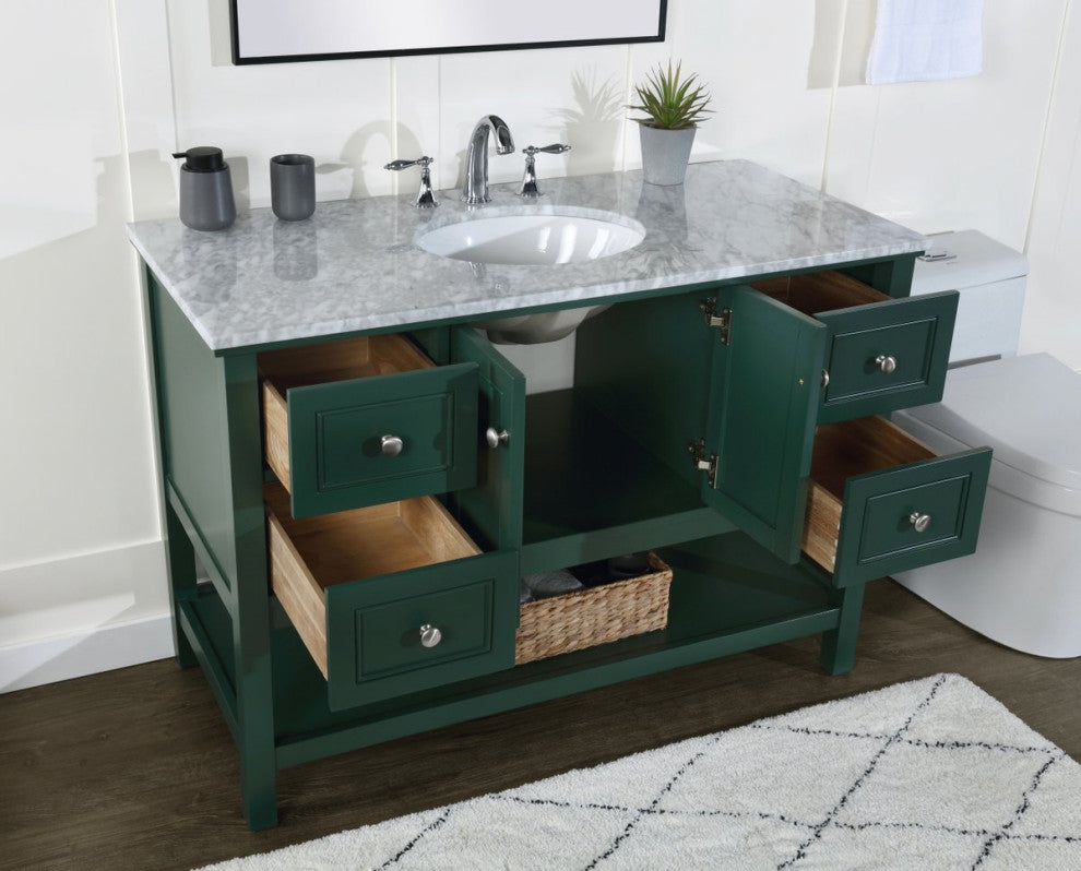 Matilda 48" Single Bathroom Vanity, Green