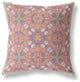 20 Magenta Orange Paisley Indoor Outdoor Throw Pillow