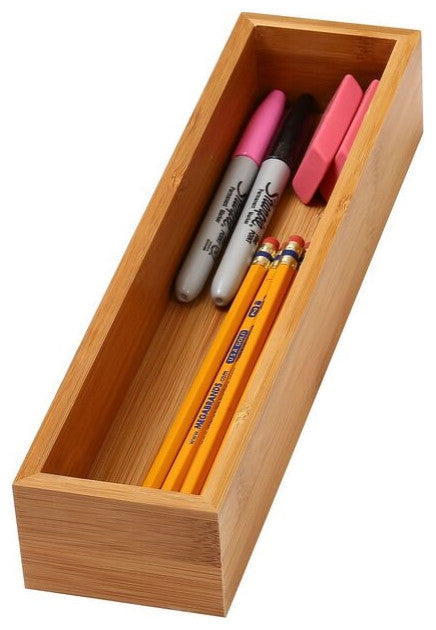 YBM Home Kitchen Drawer Organizer Storage Box, Set of 2, 3"x12"x2"