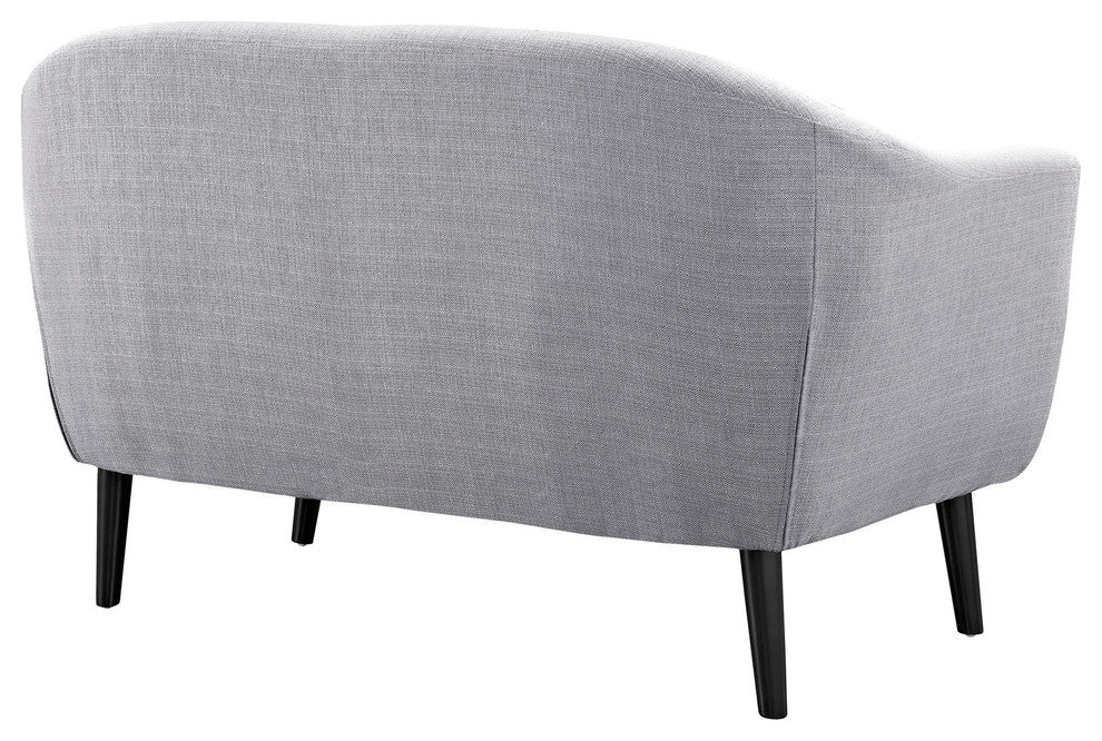 Modway Wit Upholstered Loveseat, Light Gray