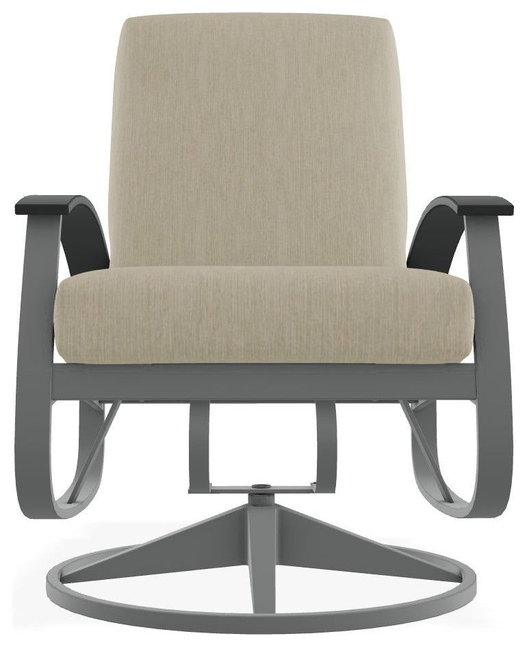 Belle Isle Cushion Outdoor Swivel Rocker, Huskie/Graphite
