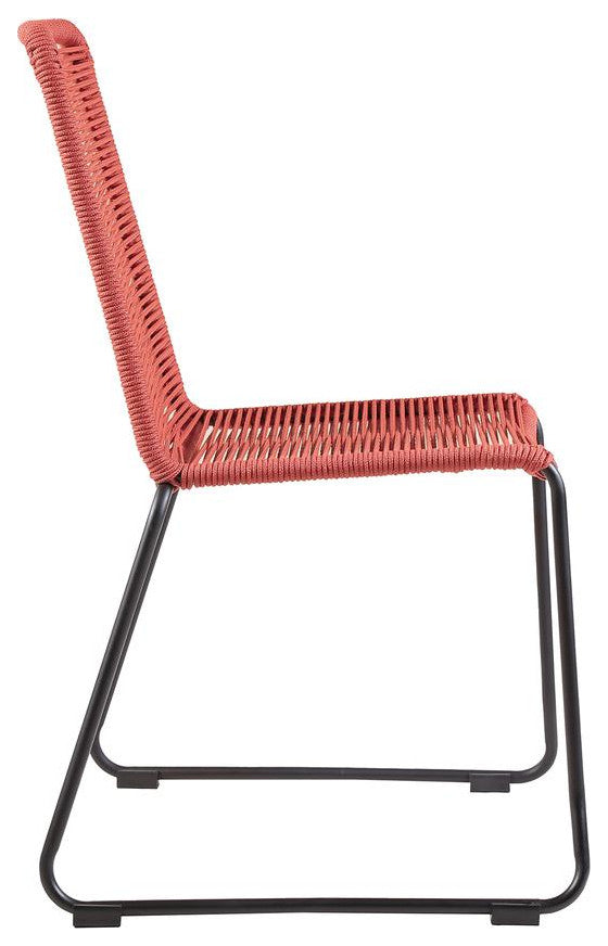Shasta Outdoor Metal & Rope Stackable Dining Chair - Set of 2