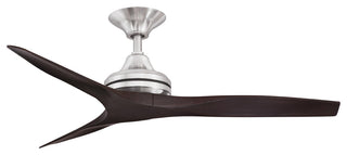 Fanimation Spitfire Ceiling 48" Ceiling Fan, Brushed Nickel/Dark Walnut