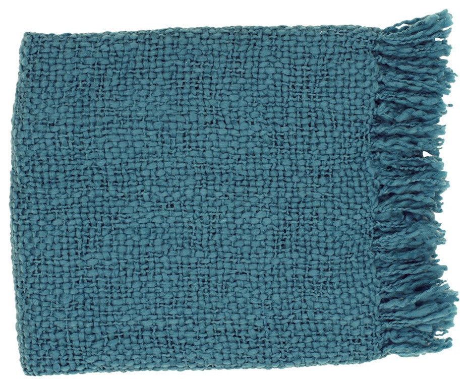 Surya Tobias Blue Throw 51"W X 71"L