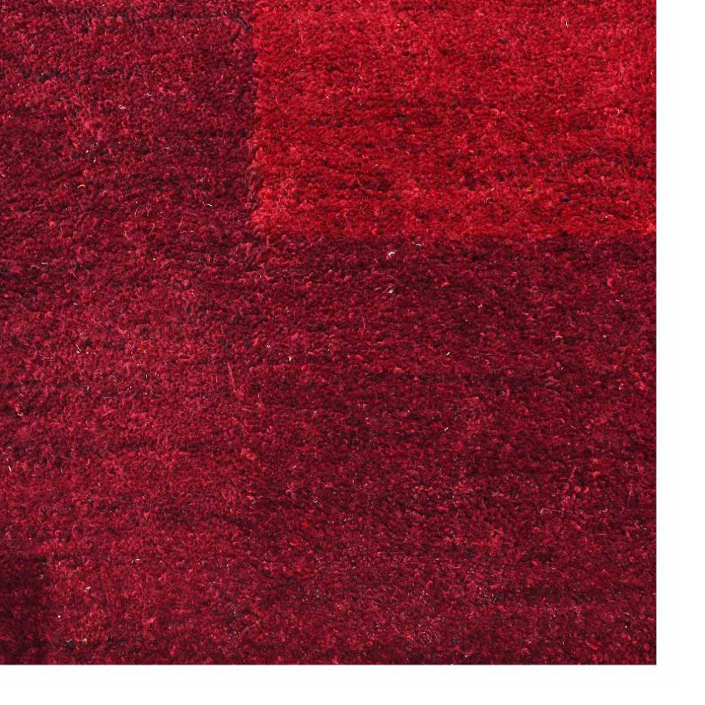 HAND KNOTTED LOOM SILK ECO-FRIENDLY AREA RUGS -8'x8', Square, Red, Contemporary