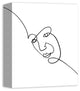 Single Line Beauty 8x10 Canvas Wall Art