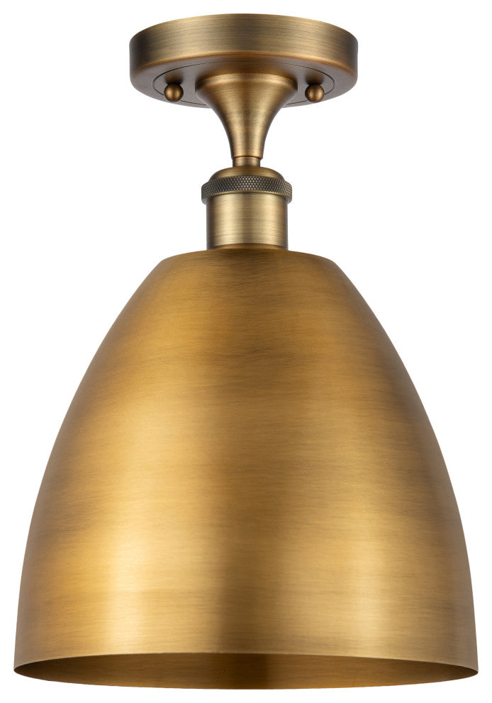 Ballston Dome Semi-Flush Mount, Brushed Brass, Brushed Brass