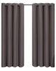 Gulfport Faux Linen Blackout Weave Panels, Purple, 104"x96", Set of 2