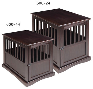 0Pet Crate End Table-Espresso