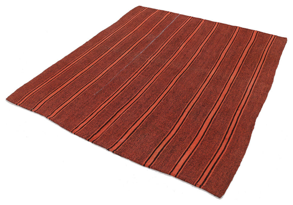 Rug N Carpet - Handwoven Oriental 6' 0'' x 7' 0'' Contemporary Kilim Rug