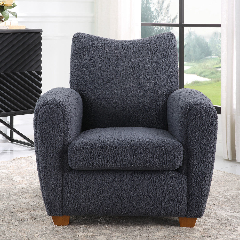 Uttermost 23759 Teddy Slate Supportive Back Accent Chair