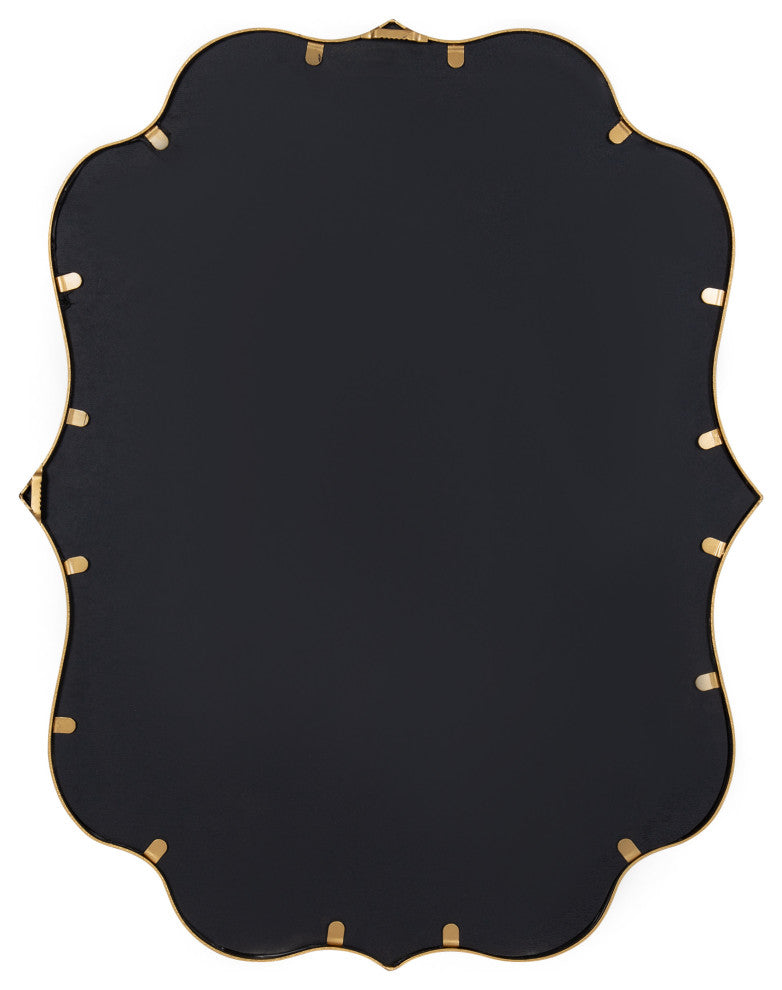 Higby Framed Wall Mirror, Gold 24x31