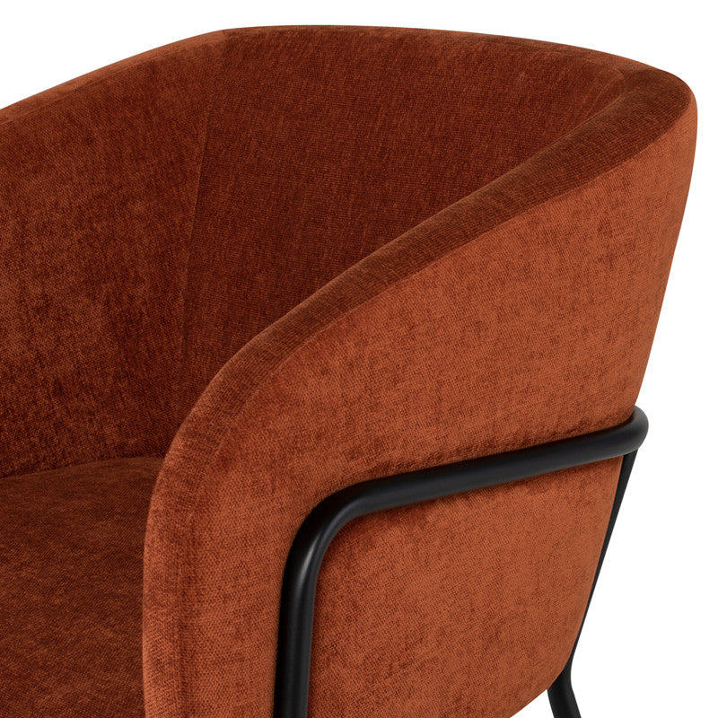 Estella Terracotta Fabric Dining Chair