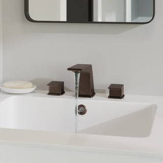 CarrÃ© 8" Widespread 2-Handle Bathroom Faucet, Oil Rubbed Bronze