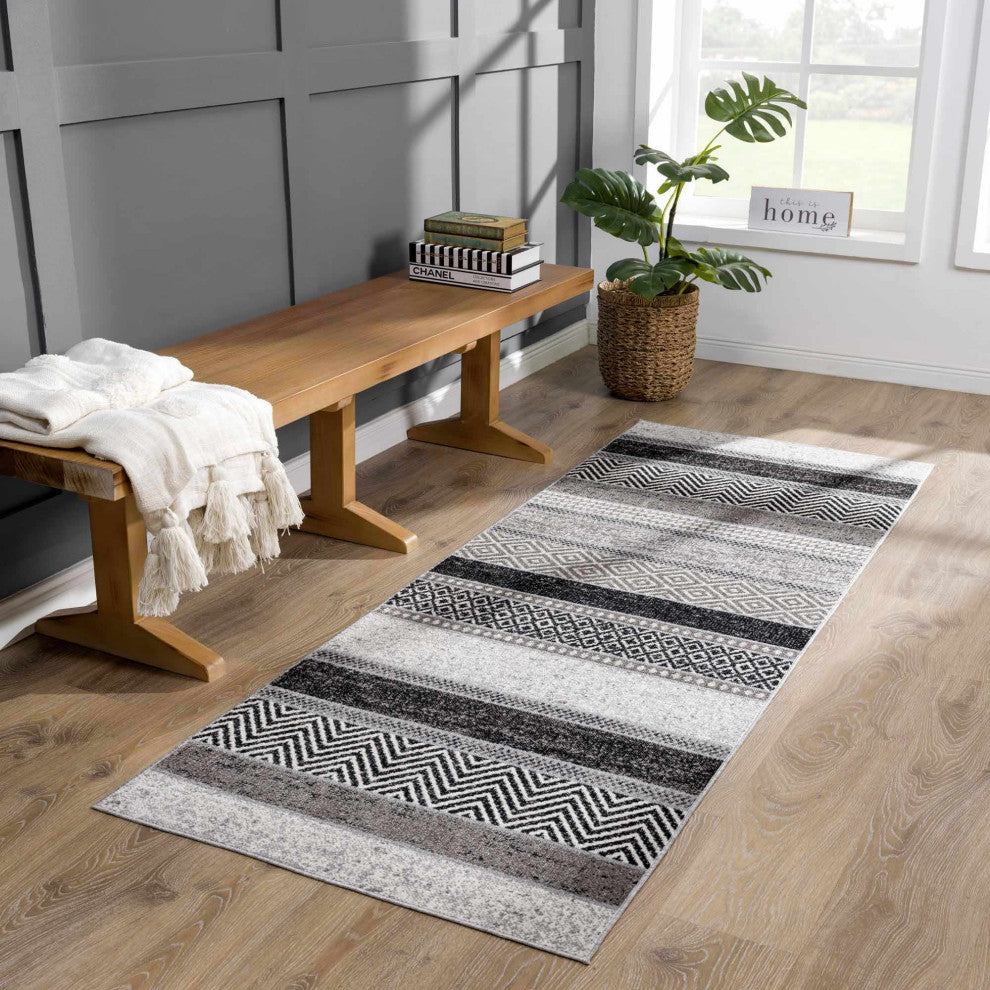Hauteloom Middlestown Washable Area Rug, 6'7"x9' Rectangle