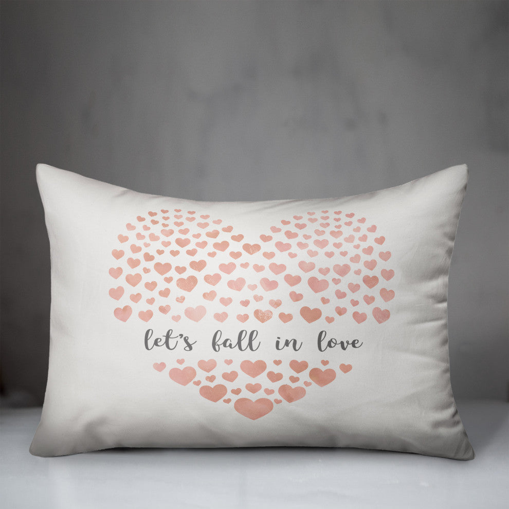 Let's Fall in Love 14x20 Spun Poly Pillow