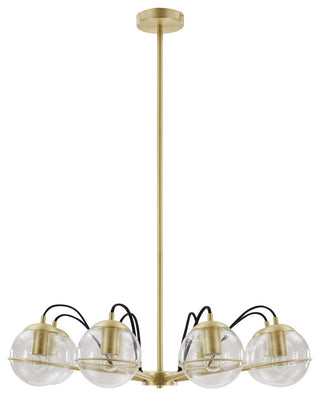 Hanna 8-Light Chandelier Clear Gold