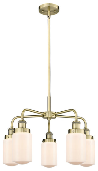 Innovations Dover 5 22.5" Chandelier Antique Brass