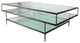 Orlando Milo Cocktail Table with Glass Tops and Forged Iron Frame