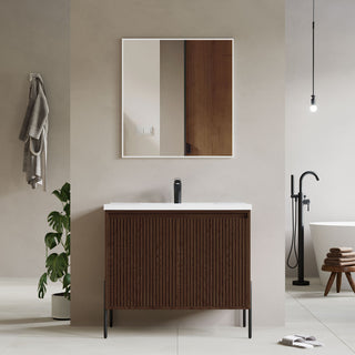 Flutie 36" Bathroom Vanity Set, Walnut