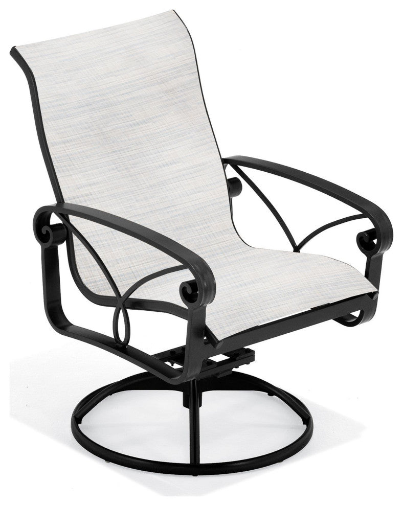 Palazzo Sling High Back Swivel Rocker Dining Chair