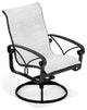 Palazzo Sling High Back Swivel Rocker Dining Chair
