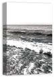Black and White Ocean Waves 16x24 Canvas Wall Art