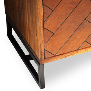 Close-up crop on white background highlighting wood pattern and edge details.