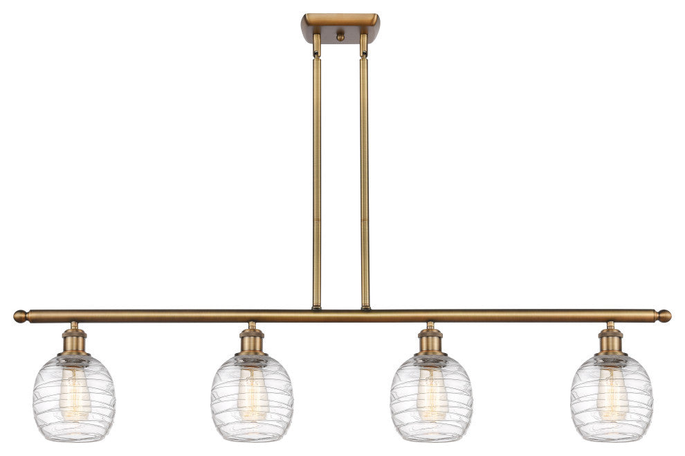 Innovations 516-4I-BB-G1013-LED 4-Light Island Light, Brushed Brass