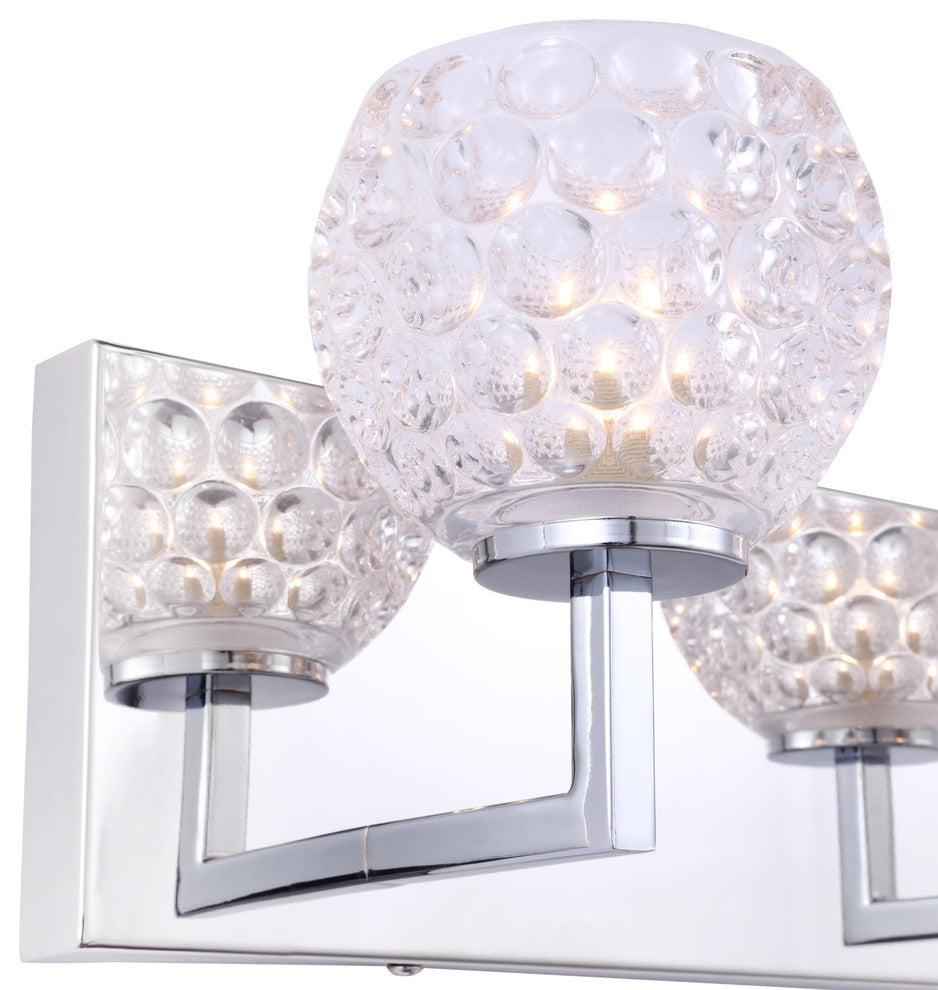 Woodbridge Lighting Elise Bath Light, 2l, Clear Crystal Ball, Led G9