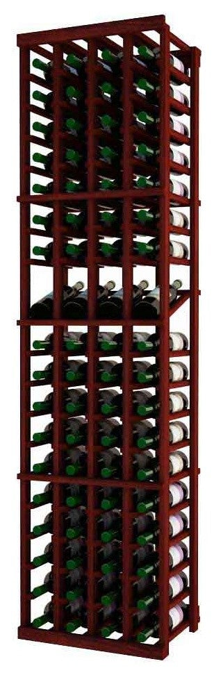 Charmaine Wine Rack, Redwood and Mahogany