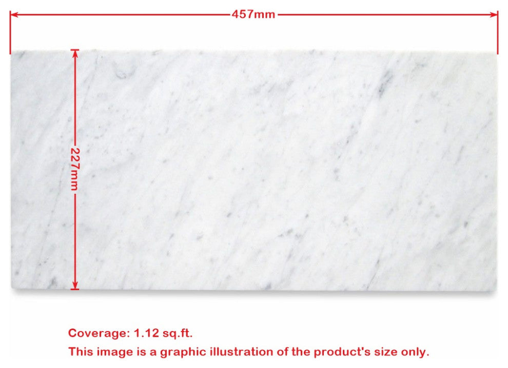 Nero Marquina Black Marble 9x18 Subway Tile Polished, 1 sq.ft.