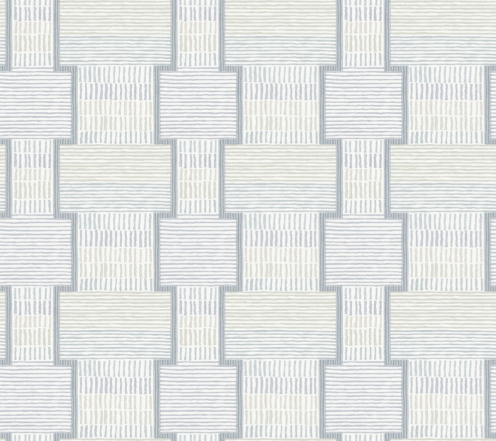 La Broderie Sky Blue Wallpaper