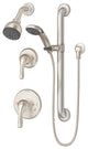 Origins 2-Handle Shower Faucet With Hand Shower, 2.0 GPM, Satin Nickel
