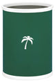 Kasualware 14" Oval Wastebasket 13 qt. Palm Tree