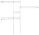 ClosetMaid 1628 Shelf and Rod Closet Organizer Kit, Vinyl Coated Steel, 5' To 8'