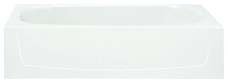 Sterling Performa 60.25"x29"x15" Vikrell Left-Hand Bath, White