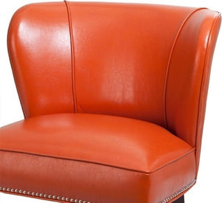 Madison Park Hilton Armless Accent Chair, Orange