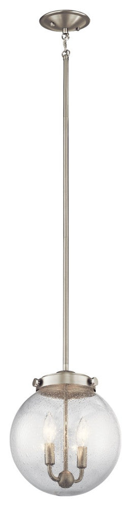 Kichler Holbrook 2 Light Mini Pendant in Brushed Nickel