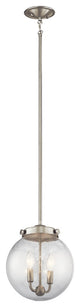 Kichler Holbrook 2 Light Mini Pendant in Brushed Nickel