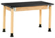 NPS Signature Science Lab Table, Oak, HPL Top, 30x60x27-42
