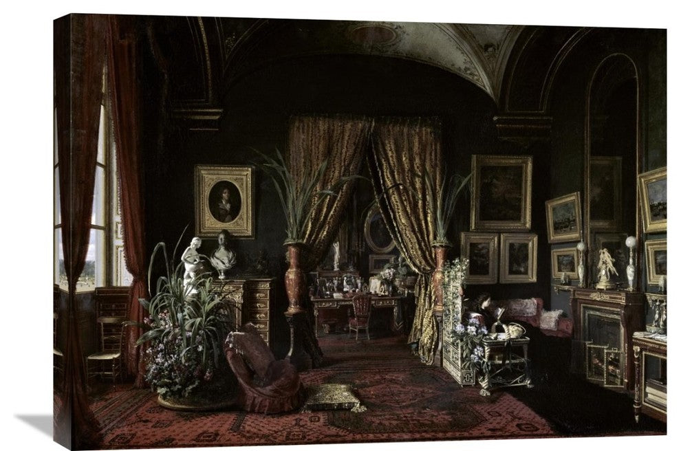 "Empress Eugenie In The Salon at Tuileries" Artwork, 30"x21"