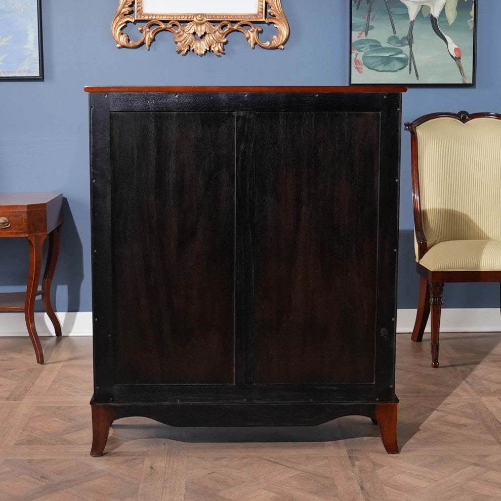 Banded Mahogany Bookcase