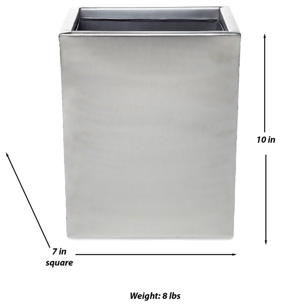 Modern Bath Satin, Waste Basket With Liner