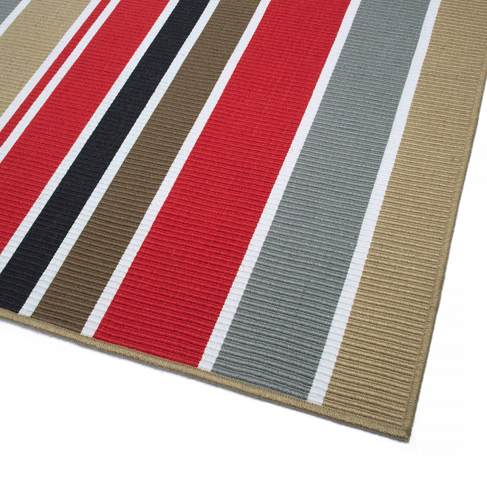 Voavah Red 2' x 3' Rectangle Throw Rug