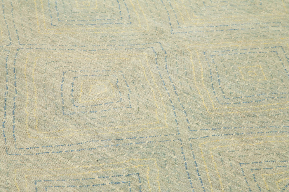 Rug N Carpet - Handmade Oriental 6' 2" x 8' 10" Pastel Oushak Area Rug