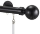Deco Traverse Rod 1 With Ball 28 Finial, Black, 132