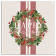 Happy Holidays Wreath 24x24 Canvas Wall Art