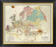 "Geological map Europe, 1856"  by Sir Roderick Impey Murchison, 34x29"