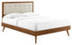 Modway Willow King Wood Platform bed With Splayed Legs